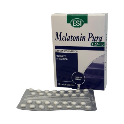 Melatonin pura (Melatonina) 1,9 mg (30 Comprimidos) de ESI ESI ESI-00952 insomnio y descanso salud.bio