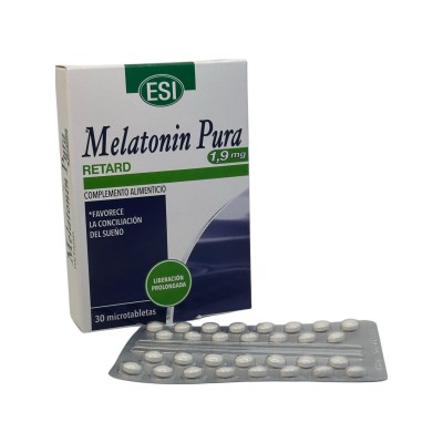 Melatonin pura Retard (Melatonina) 1,9 mg (30 Comprimidos) de ESI ESI ESI-13484 insomnio y descanso salud.bio
