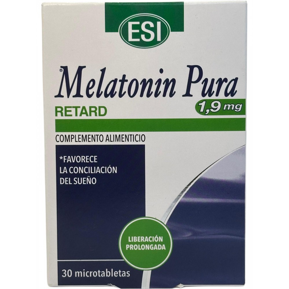 Melatonin pura Retard (Melatonina) 1,9 mg (30 Comprimidos) de ESI ESI ESI-13484 insomnio y descanso salud.bio