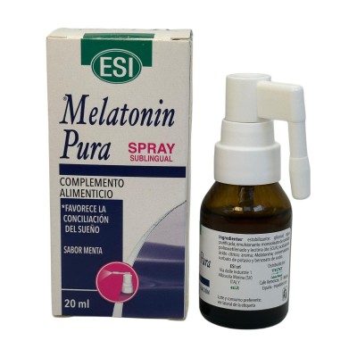 Melatonin pura (Melatonina) Spray 1 mg (20ml) de ESI ESI 19011020 insomnio y descanso salud.bio