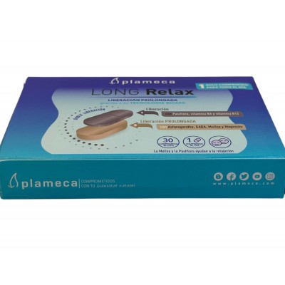 Long relax 30 comprimidos bicapa (adaptógenos) de Plameca Plameca PLA-84612 Estados emocionales, ansiedad, estrés, depresión,...