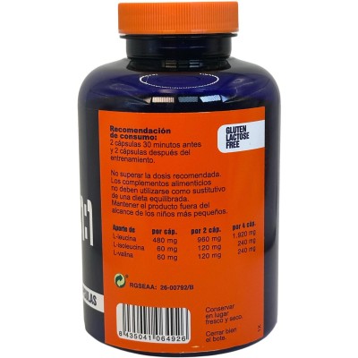 BCAA 8:1:1 Competition 150 Cápsulas de Megaplus Megaplus 132011 Proteinas salud.bio