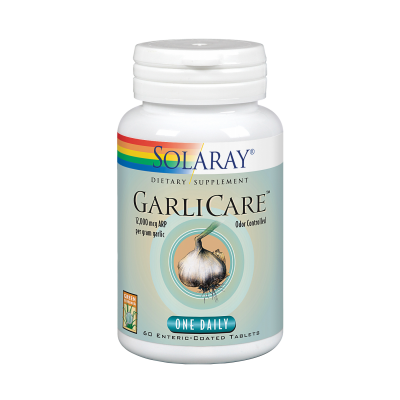Garlicare™ (Ajo Sin olor) 60 comprimidos (Apto para veganos) de Solaray SOLARAY SOLA-08200 Sistema circulatorio salud.bio