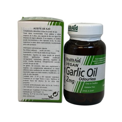 Aceite de Ajo (Allium sativum) de Health Aid Health Aid 802245 Sistema circulatorio salud.bio