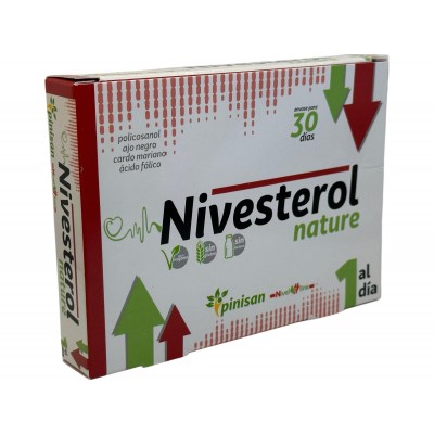 Nivesterol nature (ayuda colesterol) 30 cápsulas de Pinisan Pinisan 106.00118 Ayudas niveles Colesterol y Trigliceridos salud...