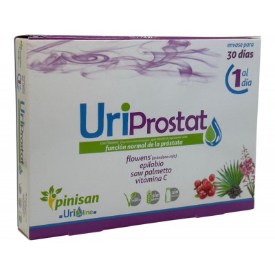 UriProstat (ayuda función normal próstata) 30 cápsulas de Pinisan Pinisan PIN-00264 Bienestar urinario. Ayuda en el bienestar...