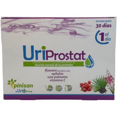 UriProstat (ayuda función normal próstata) 30 cápsulas de Pinisan Pinisan PIN-00264 Bienestar urinario. Ayuda en el bienestar...