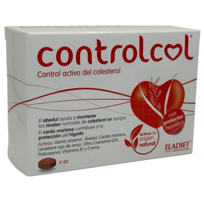 Controlcol (control activo del colesterol) 60 comprimidos de Eladiet Eladiet ELA-21712 Ayudas niveles Colesterol y Trigliceri...
