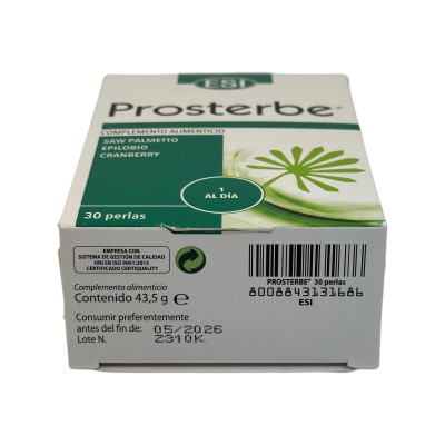 Prosterbe refuerzo de la próstata 30 perlas de ESI ESI ESI-03010905 Bienestar urinario. Ayuda en el bienestar urinario. salud...