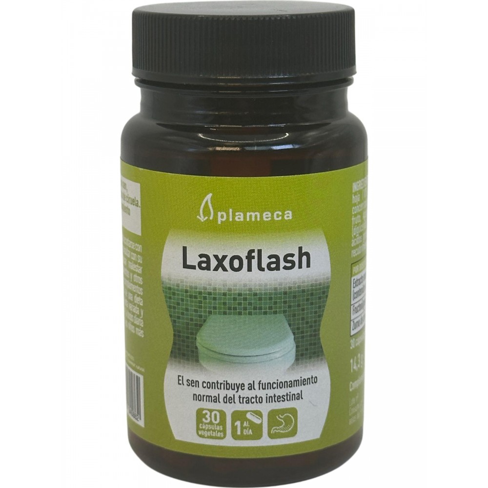 Laxoflash de 30 cápsulas vegetales de Plameca Plameca 8435100845862 Laxantes salud.bio