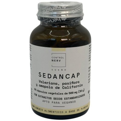 Sedancap 500mg 60 cápsulas vegetales de herbora Herbora HER-14203 Estados emocionales, ansiedad, estrés, depresión, relax sal...