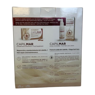 Pack Ahorro CAPILMAR 60 cápsulas y Loción Anticaída de Marnys Marnys COMBOCC Piel, Cabello y Uñas, Complementos y Vitaminas s...