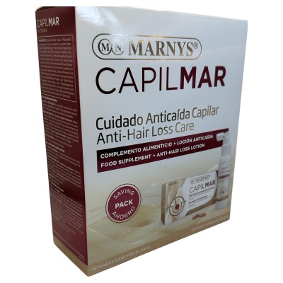 Pack Ahorro CAPILMAR 60 cápsulas y Loción Anticaída de Marnys Marnys COMBOCC Piel, Cabello y Uñas, Complementos y Vitaminas s...
