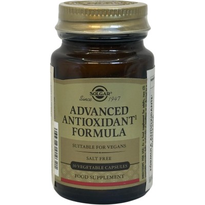 Formula Antioxidante Avanzada, Cápsulas Vegetales de Solgar Solgar  Antioxidantes salud.bio