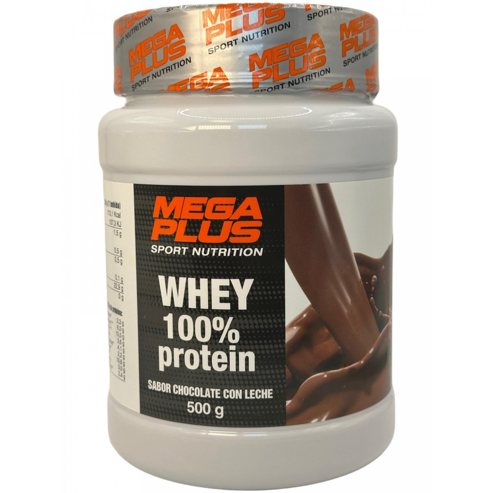 Proteína WHEY 100% PROTEIN 500g de Megaplus Megaplus MEG-06161-06325 Proteinas salud.bio