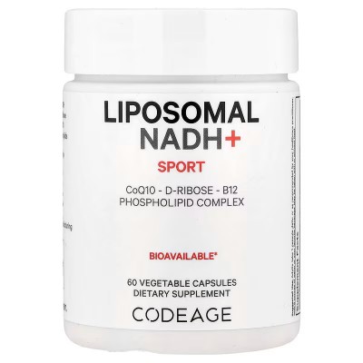 NADH+ liposomal 60 cápsulas vegetales de Codeage Codeage AGE-60919 Antioxidantes salud.bio