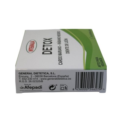 Detox (Cardo Mariano + Rábano Negro + Diente de León) 30 cápsulas de Integralia INTEGRALIA GEN-54627 Higado y sistema hepatob...