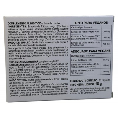 Detox Senior 30 cápsulas de Integralia INTEGRALIA 469 Higado y sistema hepatobiliar salud.bio