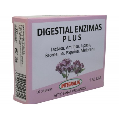 Digestial Enzimas PLUS 30 Cápsulas de Integralia INTEGRALIA GEN-54571 Ayudas aparato Digestivo salud.bio