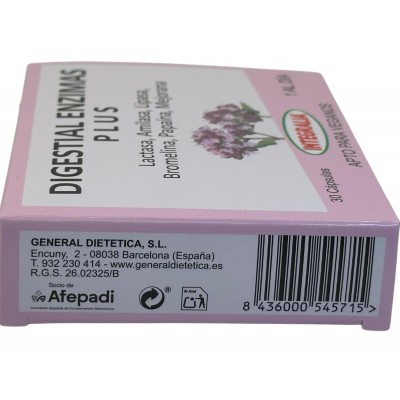 Digestial Enzimas PLUS 30 Cápsulas de Integralia INTEGRALIA GEN-54571 Ayudas aparato Digestivo salud.bio