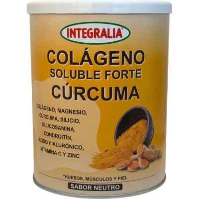 Colágeno soluble forte cúrcuma 300gr de Integralia INTEGRALIA INT-54628 Articulaciones, Huesos, Tendones y Musculos, componen...