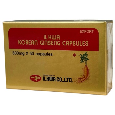 Ginseng IL HWA de 500mg en 50 cápsulas de Tongil Tongil A04 Cansancio, fatiga, astenia primaveral salud.bio