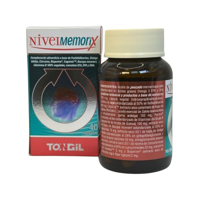 NIVELMEMORIX 40 Cápsulas de Tongil Tongil TON-30141 Memoria salud.bio