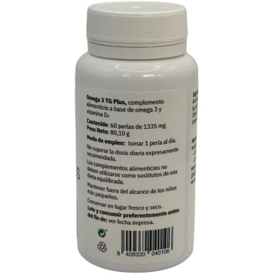 Omega 3 TG Complex (Omega 3 TG + D3 4000 iU) de Salud.bio Espadiet SAB-04010 Ayudas niveles Colesterol y Trigliceridos salud.bio