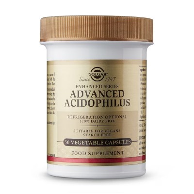 PROBIÓTICO Avanzado Acidophilus (Advanced acidophilus) 50 cápsulas vegetales de solgar Solgar SOL-00751 Ayudas aparato Digest...