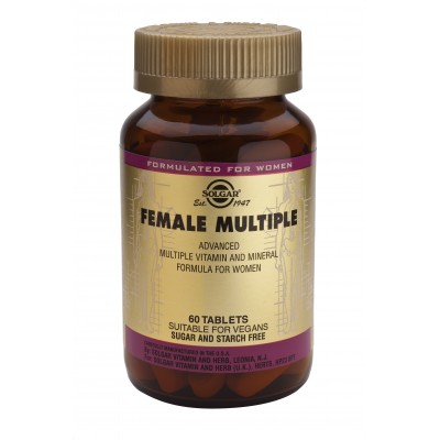 Female Multiple 60 Comprimidos (Multivitaminico especial Mujer) de Solgar Solgar SOL-01074 Vitaminas y Multinutrientes salud.bio
