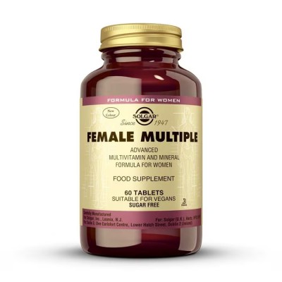 Female Multiple 60 Comprimidos (Multivitaminico especial Mujer) de Solgar Solgar SOL-01074 Vitaminas y Multinutrientes salud.bio
