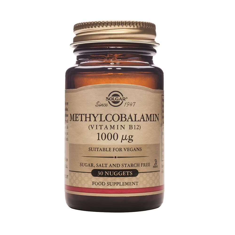 Metilcobalamina 1000mcg 30 Comprimidos Masticables B12 de solgar Solgar 051950 Vitamina B salud.bio