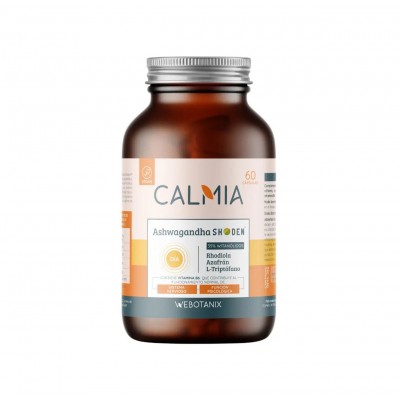 Calmia Día con (Ashwagandha, azafrán, Rhodiola..) 60 cápsulas de Webotanix WEBOTANIX WEB-22308 Estados emocionales, ansiedad,...