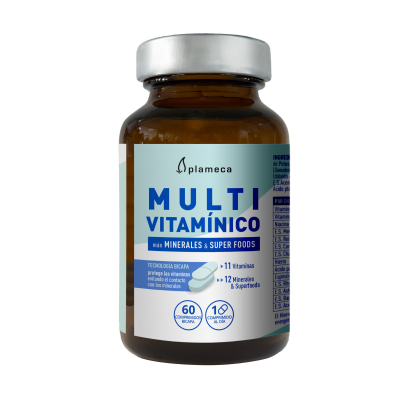 Multi VITAMINICO (minerales y supefoods) 60 comprimidos bicapa de Plameca Plameca PLA-84660 Vitaminas y Multinutrientes salud...