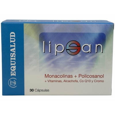 LIPSAN (monocolinas, policosarol, Q10, Cromo Alcachofa) ayuda a tu colesterol 30 cápsulas de EQUISALUD Equisalud EQU-26705 Ay...