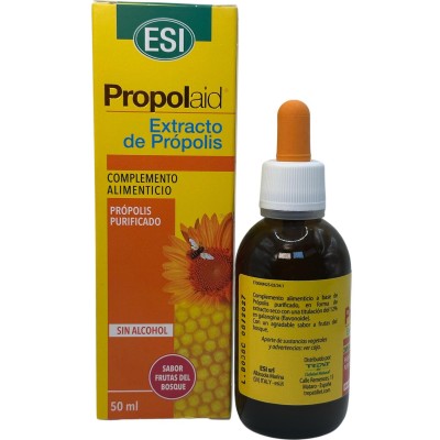 Propolaid extracto de propolis 50ml sin alcohol de ESI ESI ESI-21010601 Acción benéfica garganta y pecho salud.bio