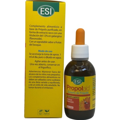 Propolaid extracto de propolis 50ml sin alcohol de ESI ESI ESI-21010601 Acción benéfica garganta y pecho salud.bio