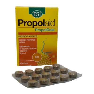 Propolaid Propolgola Miel 30 Comp de ESI® ESI 21011201 Acción benéfica garganta y pecho salud.bio