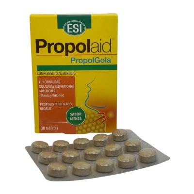 Propolaid Propolgola Menta 30 Comprimidos de ESI® ESI 21011101 Acción benéfica garganta y pecho salud.bio