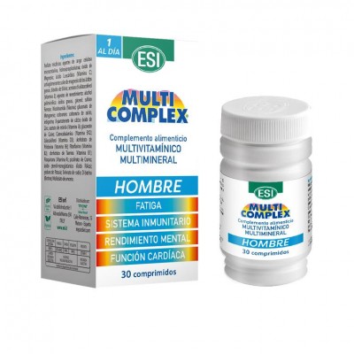 Multicomplex HOMBRE (Vitaminas y Minerales) 30 comprimidos de ESI ESI ESI-13529 Vitaminas y Multinutrientes salud.bio