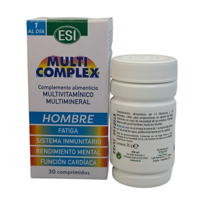 Multicomplex HOMBRE (Vitaminas y Minerales) 30 comprimidos de ESI ESI ESI-13529 Vitaminas y Multinutrientes salud.bio