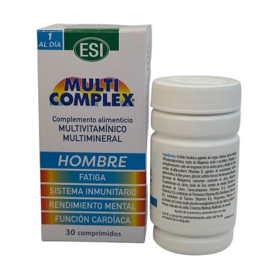 Multicomplex HOMBRE (Vitaminas y Minerales) 30 comprimidos de ESI ESI ESI-13529 Vitaminas y Multinutrientes salud.bio