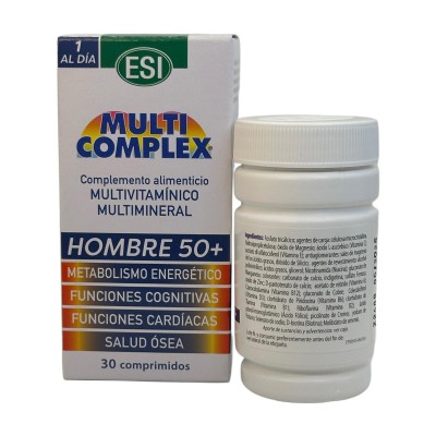 Multicomplex HOMBRE 50+ (Vitaminas y Minerales) 30 comprimidos de ESI ESI ESI-13526 Vitaminas y Multinutrientes salud.bio