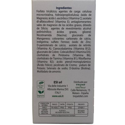 Multicomplex HOMBRE 50+ (Vitaminas y Minerales) 30 comprimidos de ESI ESI ESI-13526 Vitaminas y Multinutrientes salud.bio