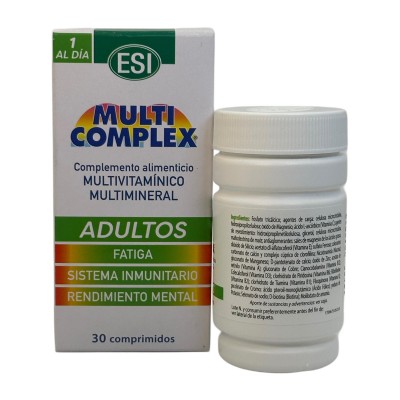 Multicomplex ADULTOS (Vitaminas y Minerales) 30 comprimidos de ESI ESI ESI-13528 Vitaminas y Multinutrientes salud.bio