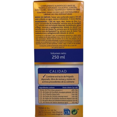 APICOL JARABE Extracto de PRÓPOLIS 250ml de Tongil Tongil C12 Bebé , infantil y jóvenes salud.bio
