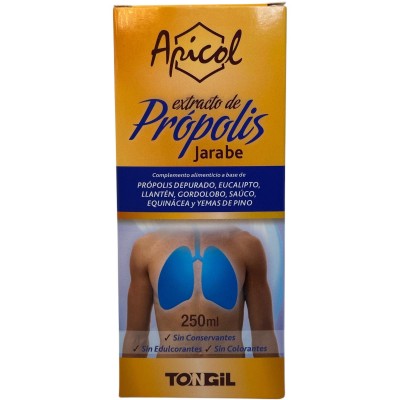 APICOL JARABE Extracto de PRÓPOLIS 250ml de Tongil Tongil C12 Bebé , infantil y jóvenes salud.bio