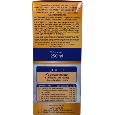 APICOL JARABE Extracto de PRÓPOLIS 250ml de Tongil Tongil C12 Bebé , infantil y jóvenes salud.bio