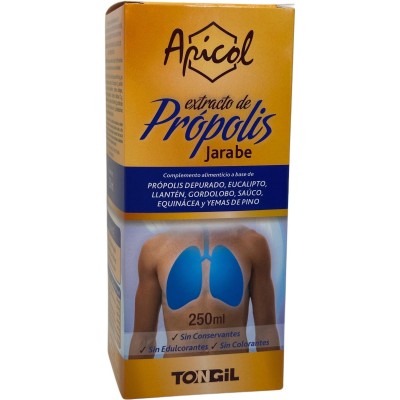 APICOL JARABE Extracto de PRÓPOLIS 250ml de Tongil Tongil C12 Bebé , infantil y jóvenes salud.bio