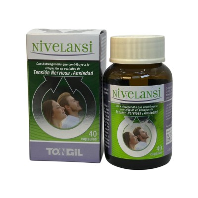Nivelansi 40 cápsulas de Tongil Tongil H20 Estados emocionales, ansiedad, estrés, depresión, relax salud.bio
